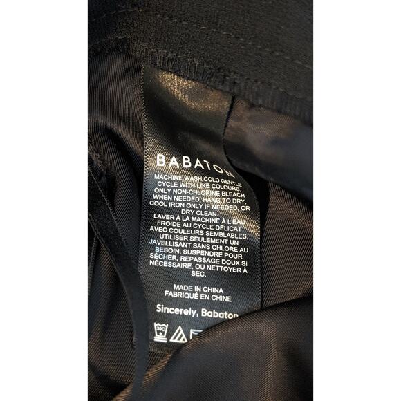 Babaton Conan NWT Black Boyfriend Cropped Ankle Length Dress Pant Womens Sz 16 - Picture 9 of 14